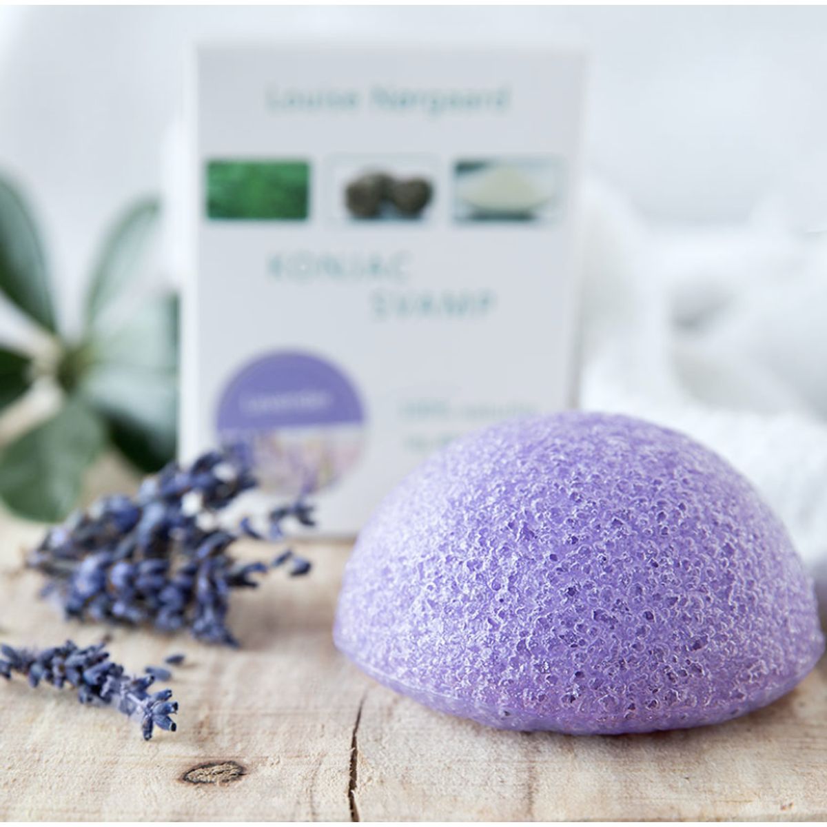 Organic Konjac Lavendel svamp