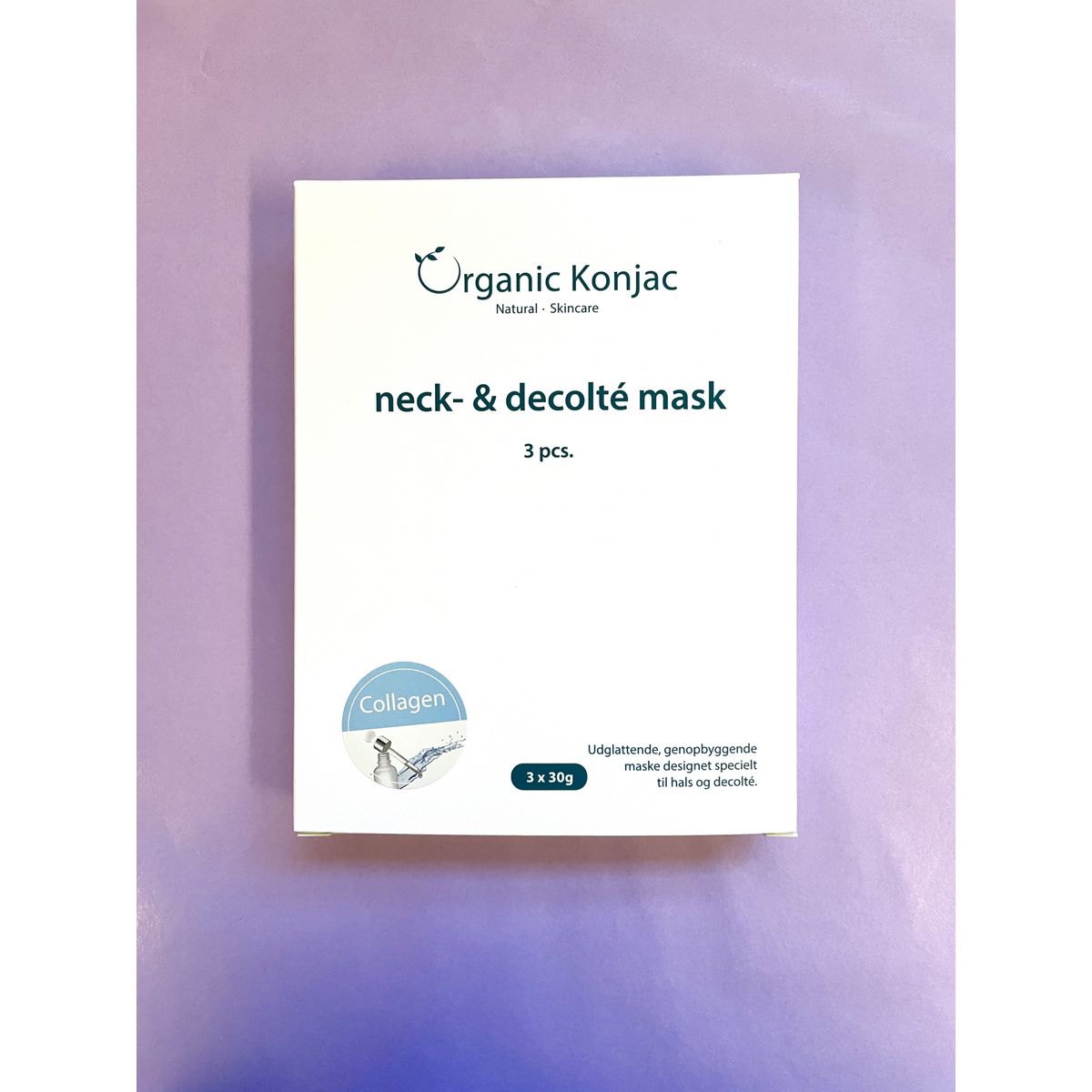 Organic Konjac Neck & Decolté Mask, Collagen