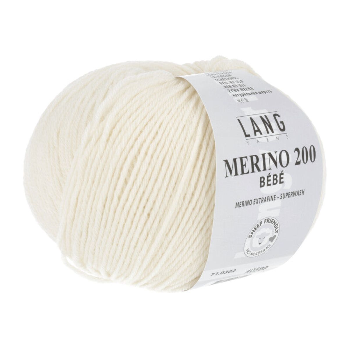 Lang Yarns Merino 200 bebe - Egg White - 302