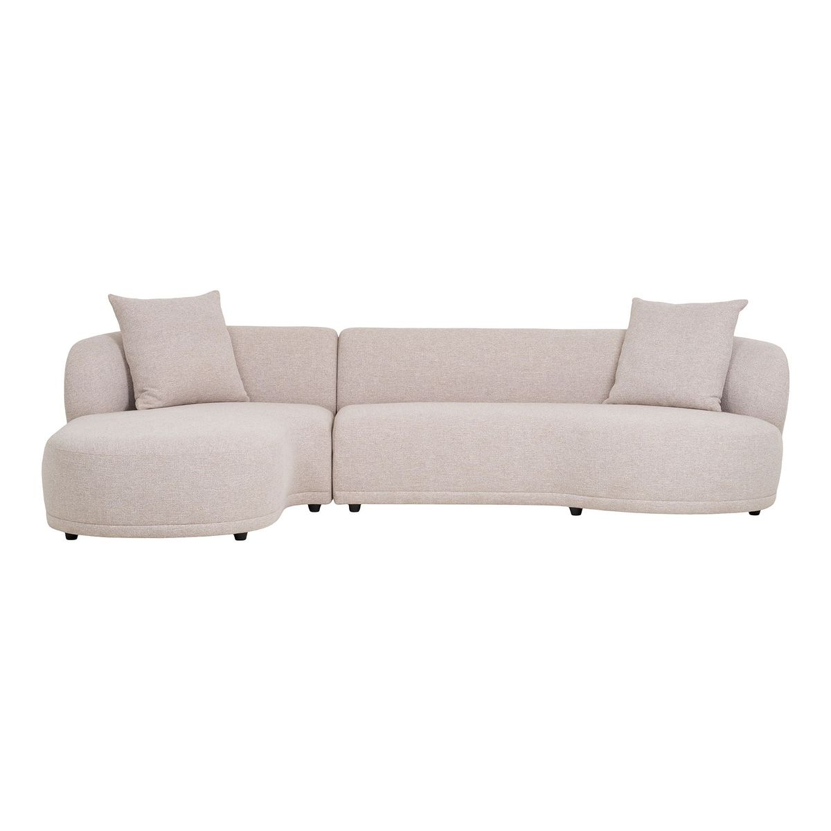 Kingston Sofa - Sofa Med 2 Puder, Venstrevendt, Natur, Hn1295