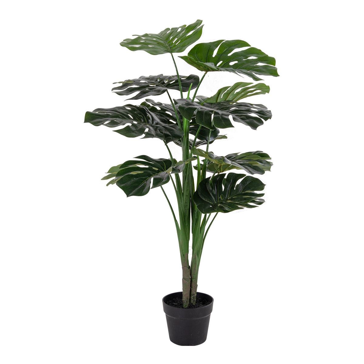 Monstera - Kunstig Plante, Grøn H:90 Cm