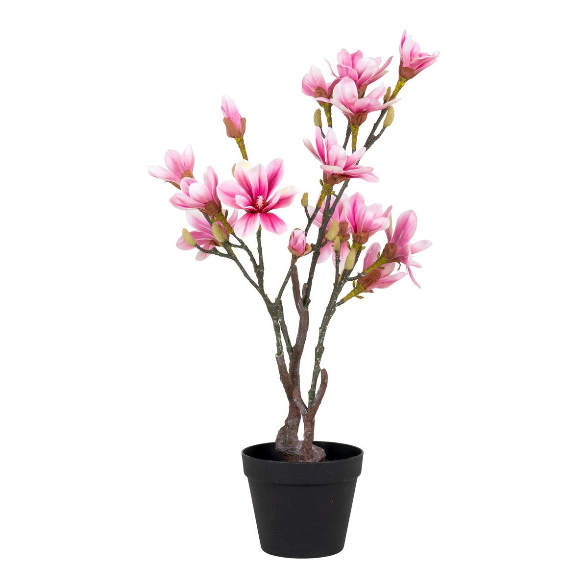 Magnoliatræ - Kunstig Plante, Rosa H:74 Cm