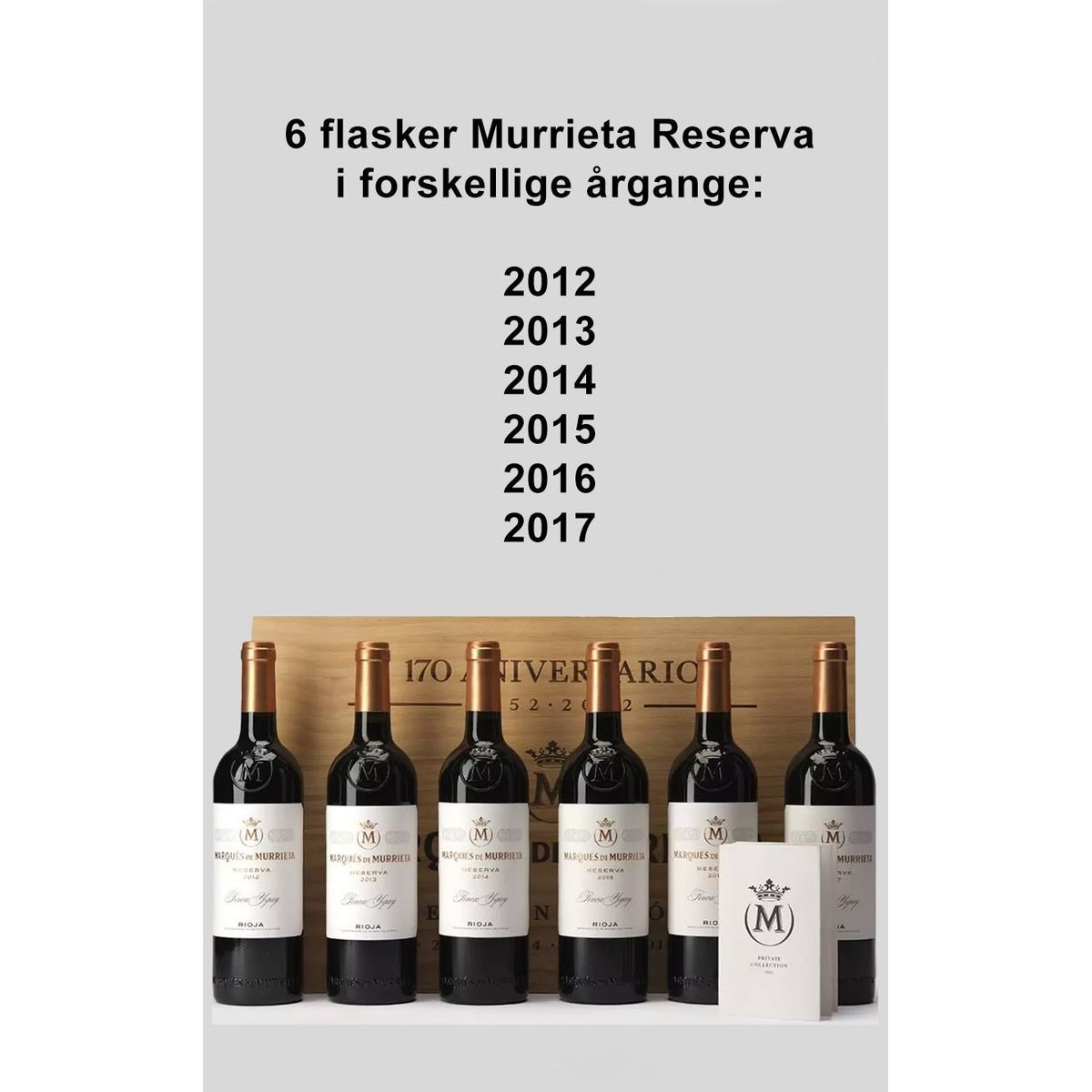 Marqués de Murrieta Reserva 2012-2017 i trækasse