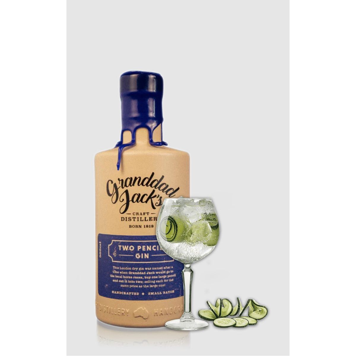 Granddad Jacks Two Pencils Dry Gin 75cl