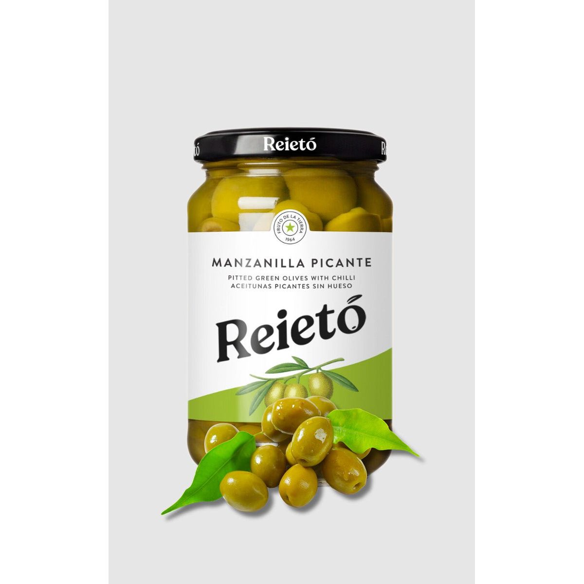 Reietó Manzanilla Picante Oliven 350g (150g Drænet Vægt)