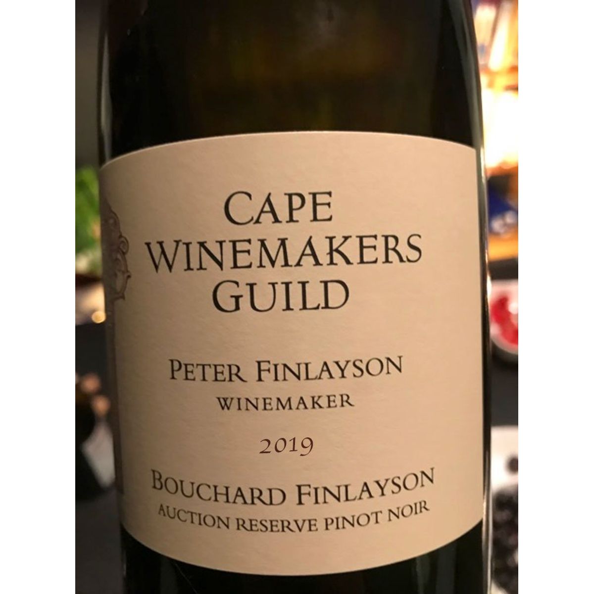 CWG Bouchard Finlayson Pinot Noir 2019