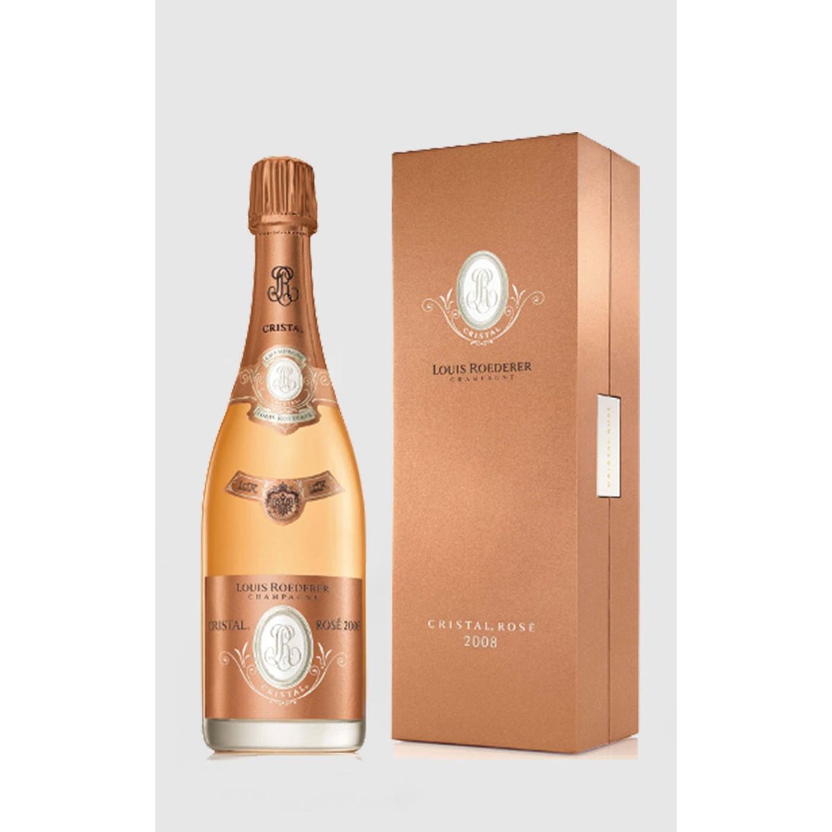 Louis Roederer Cristal Rosé 2008 i gaveæske