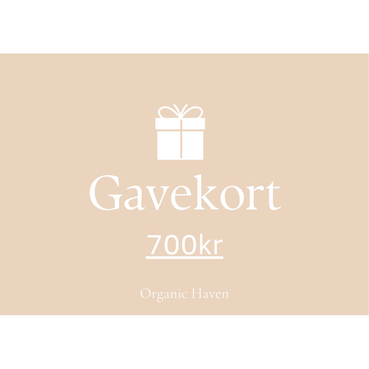 Organic Haven Gavekort - 700,00 kr.