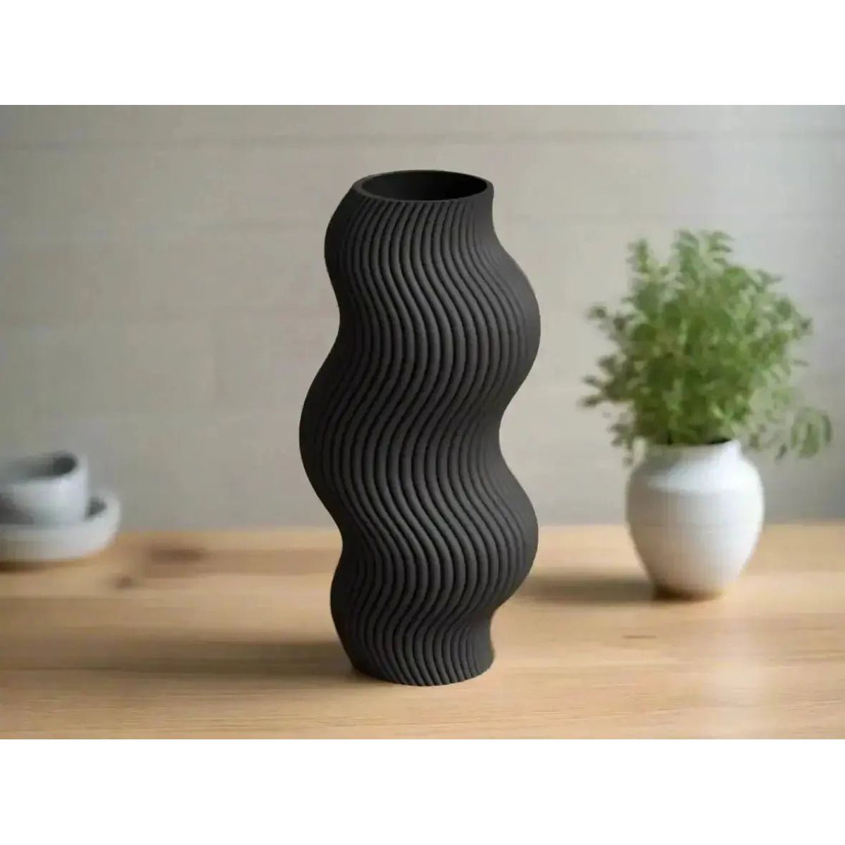 Sabre Moderne Bølge Vase - Rød