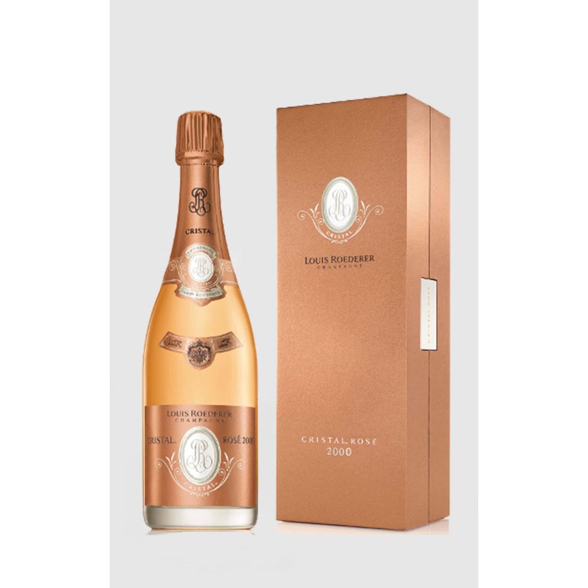 Louis Roederer Cristal Rosé 2000 i gaveæske