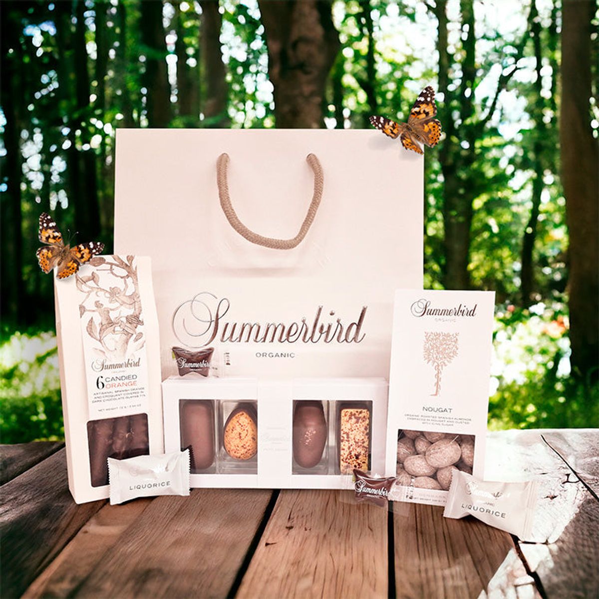 It began with a Butterfly | gavepose med chokolade fra Summerbird