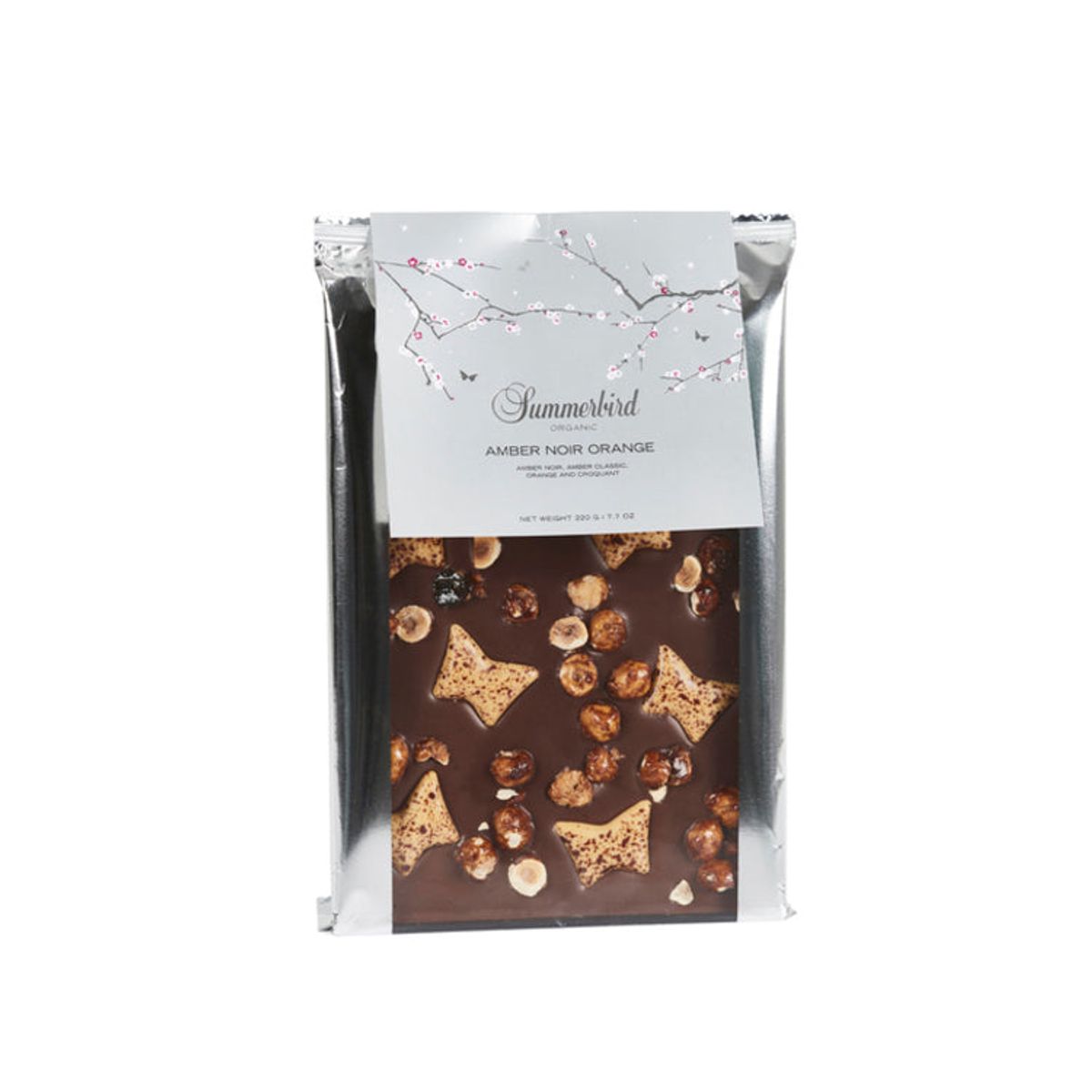 Chokoladeplade | Amber Noir Orange | Summerbird (220 gr.)