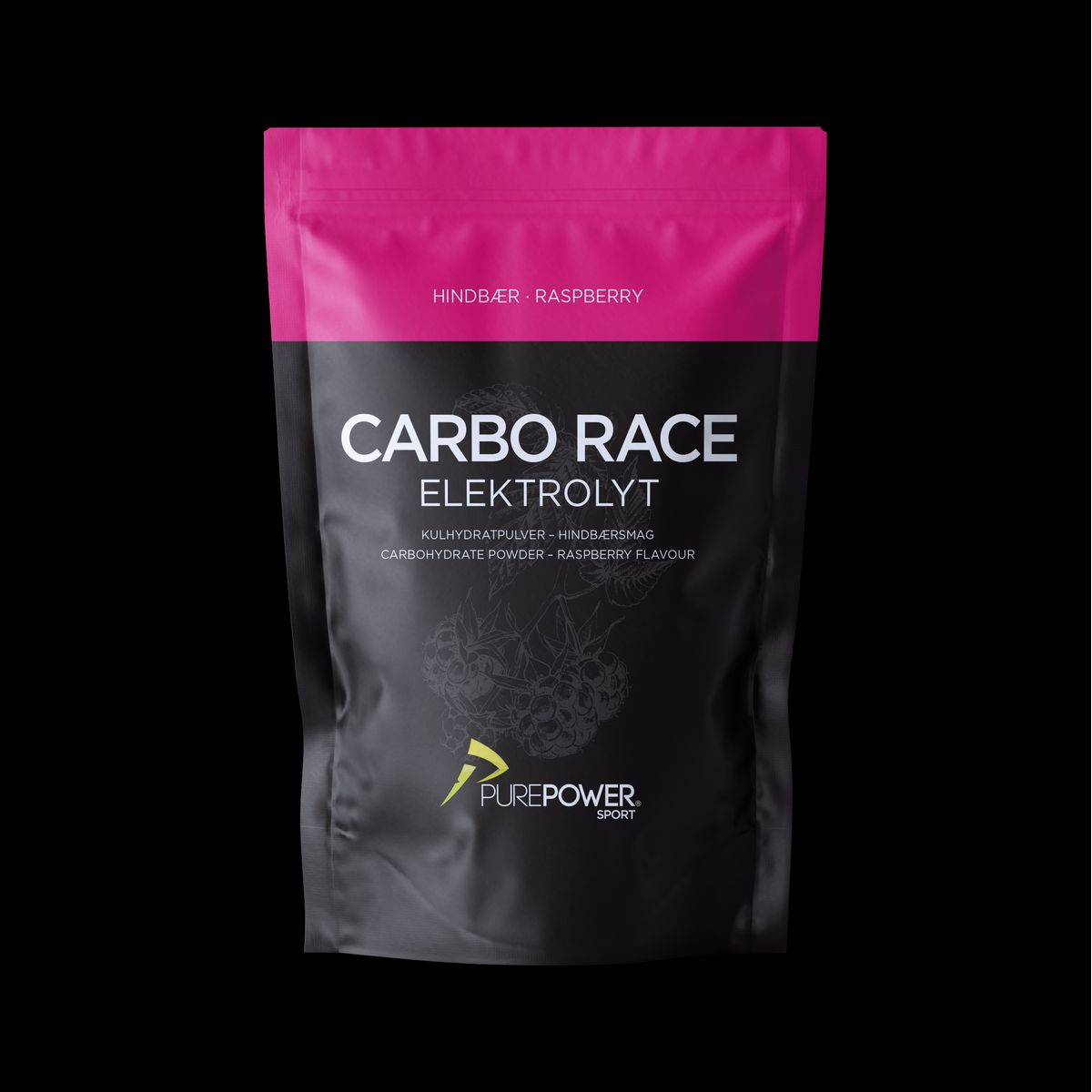 Carbo Race Elektrolyt Hindbær 1 kg