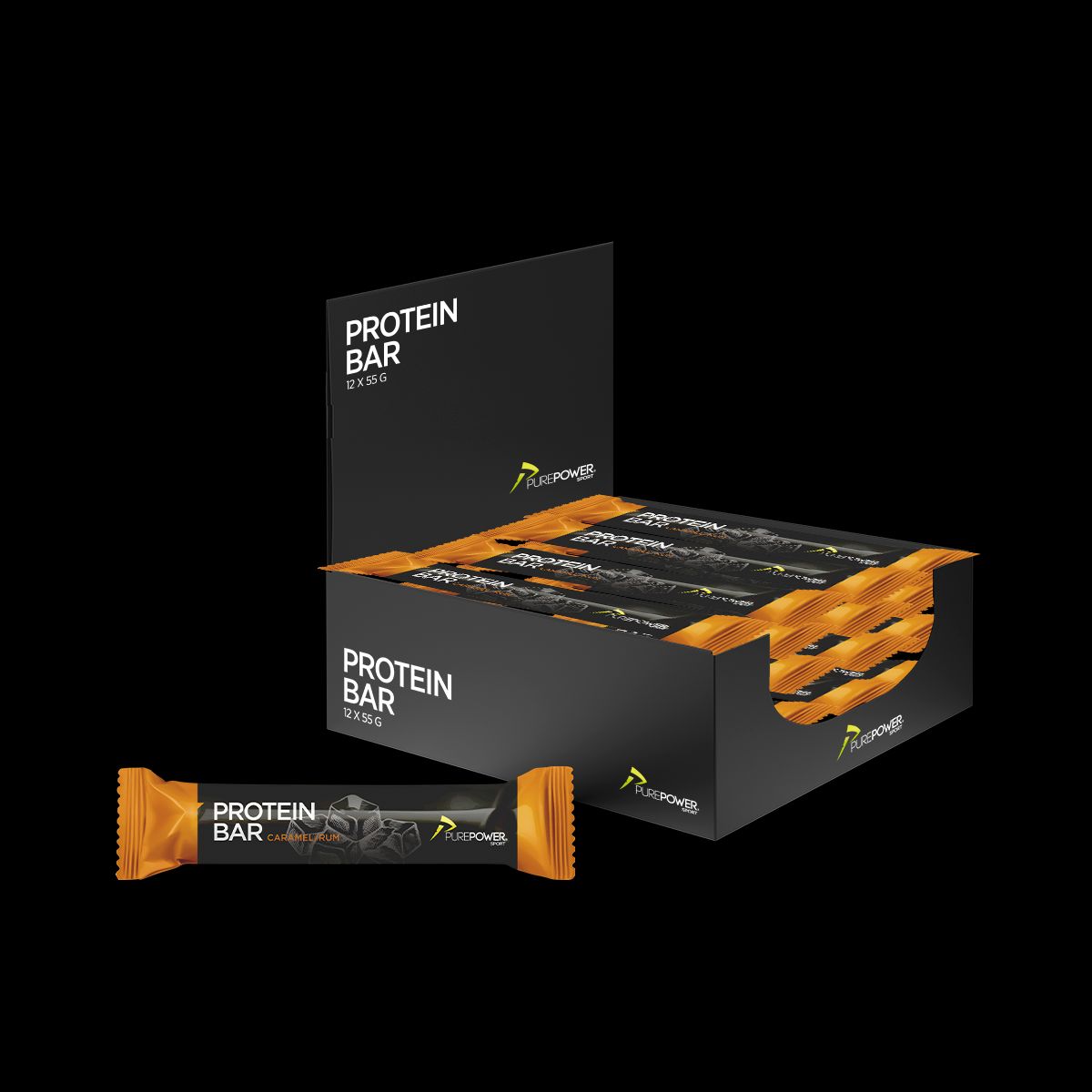 Protein Bar Karamel Rom 12x55 g