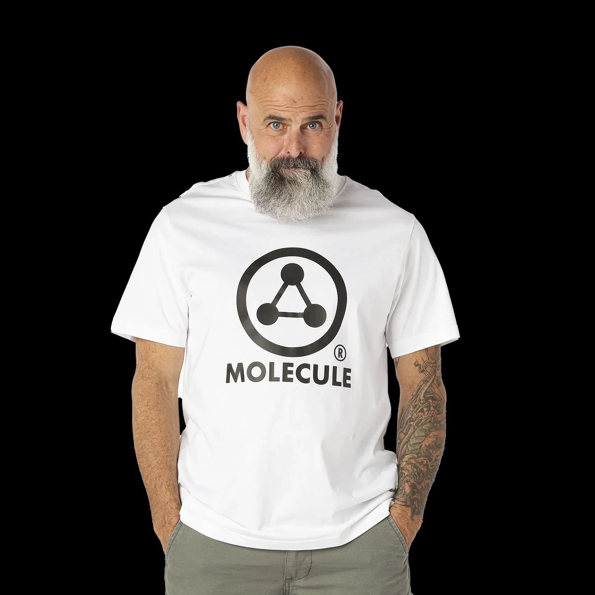 Molecule T-Shirt - Large Logo 'White'