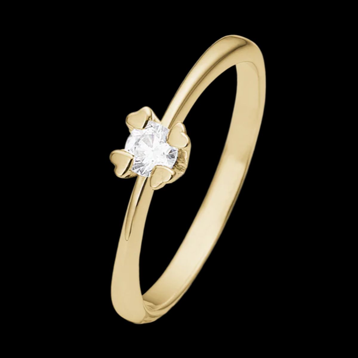 MARY Ring 14K LG DIAM 0,25CT W/VS - 56