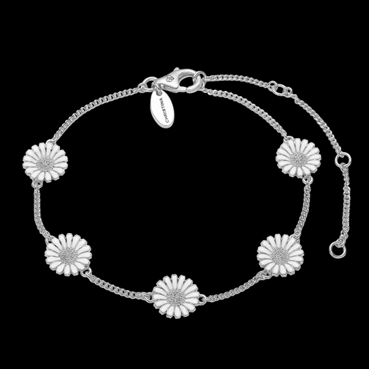 Marguerites bracelet - Sølv