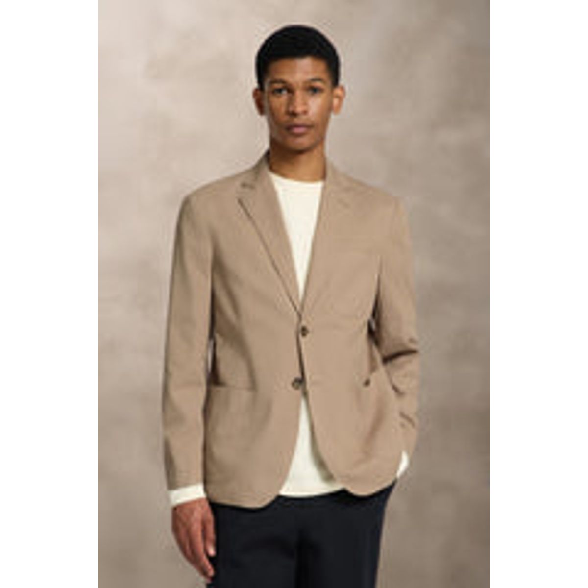 Sandfarvet Casual Blazer