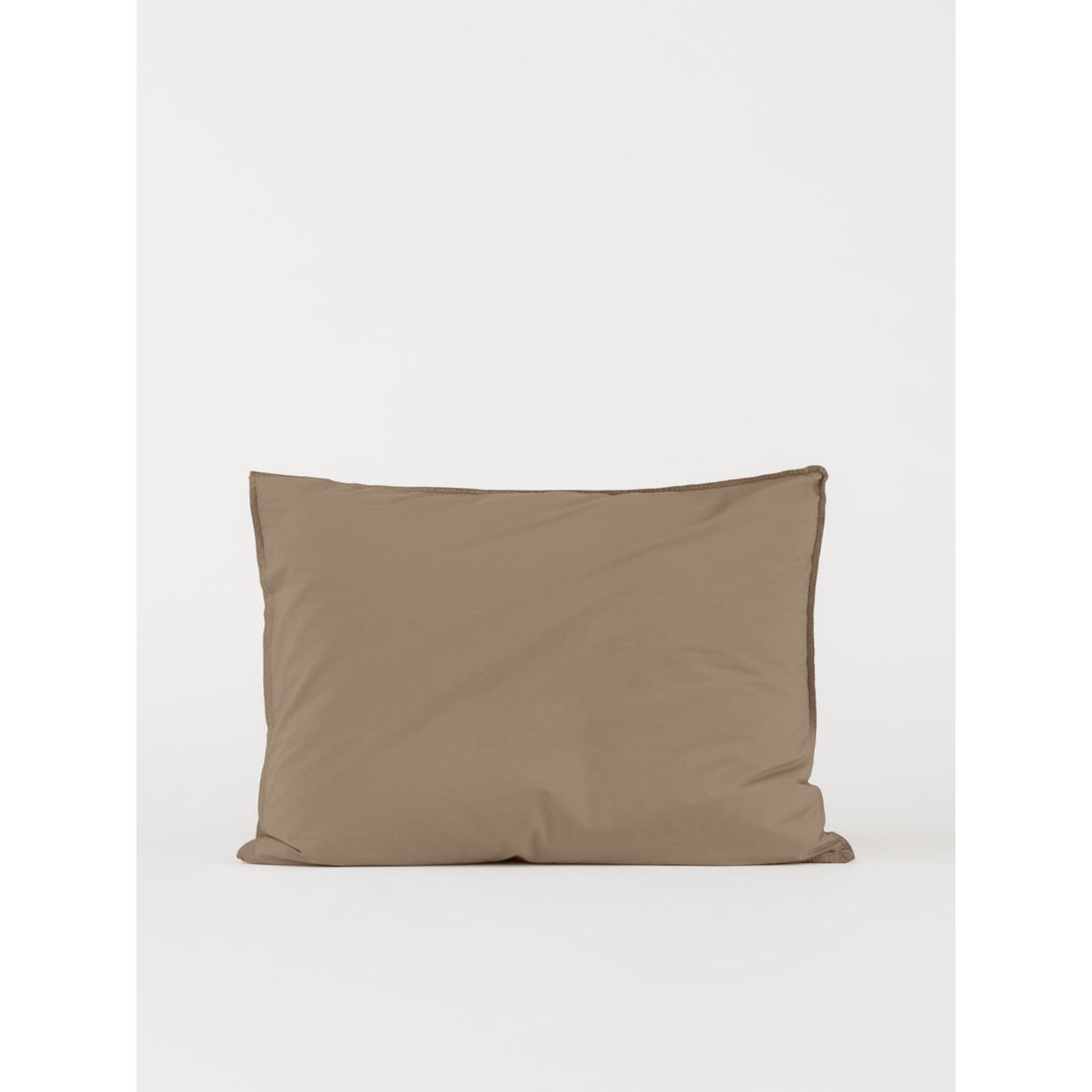 Percale Pillow Case - Mocha Brown