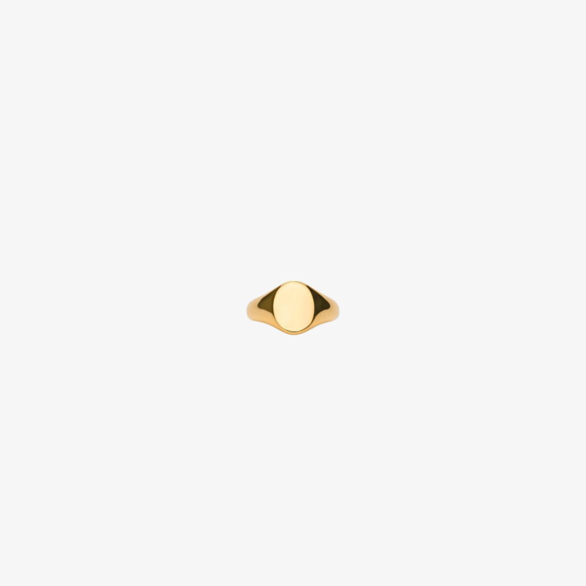 IX MINI OVAL SIGNET RING