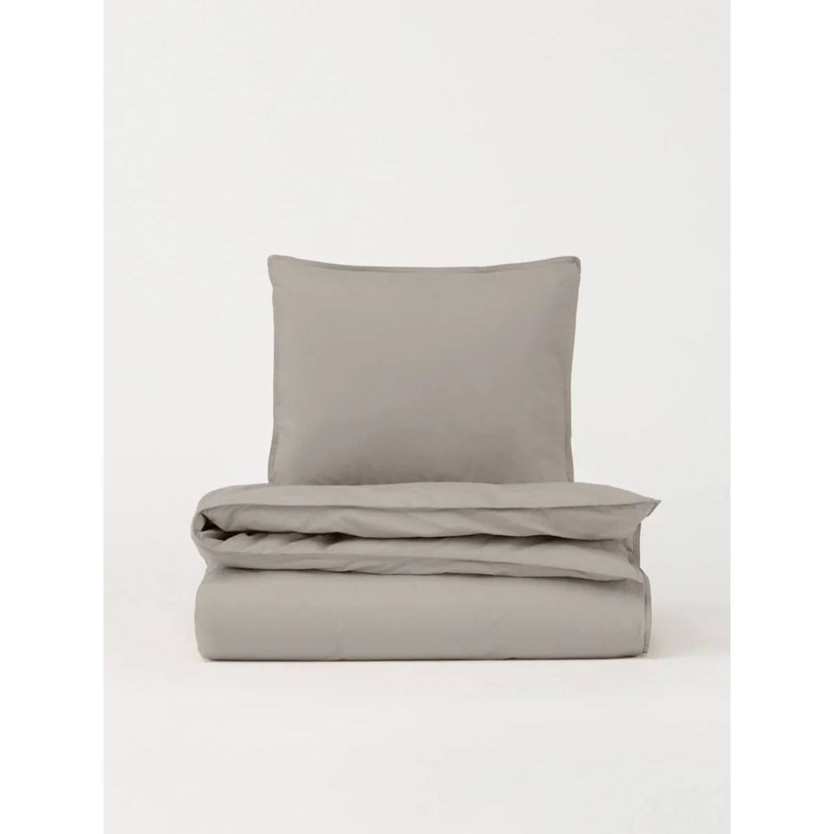 Percale Duvet Cover - Stone