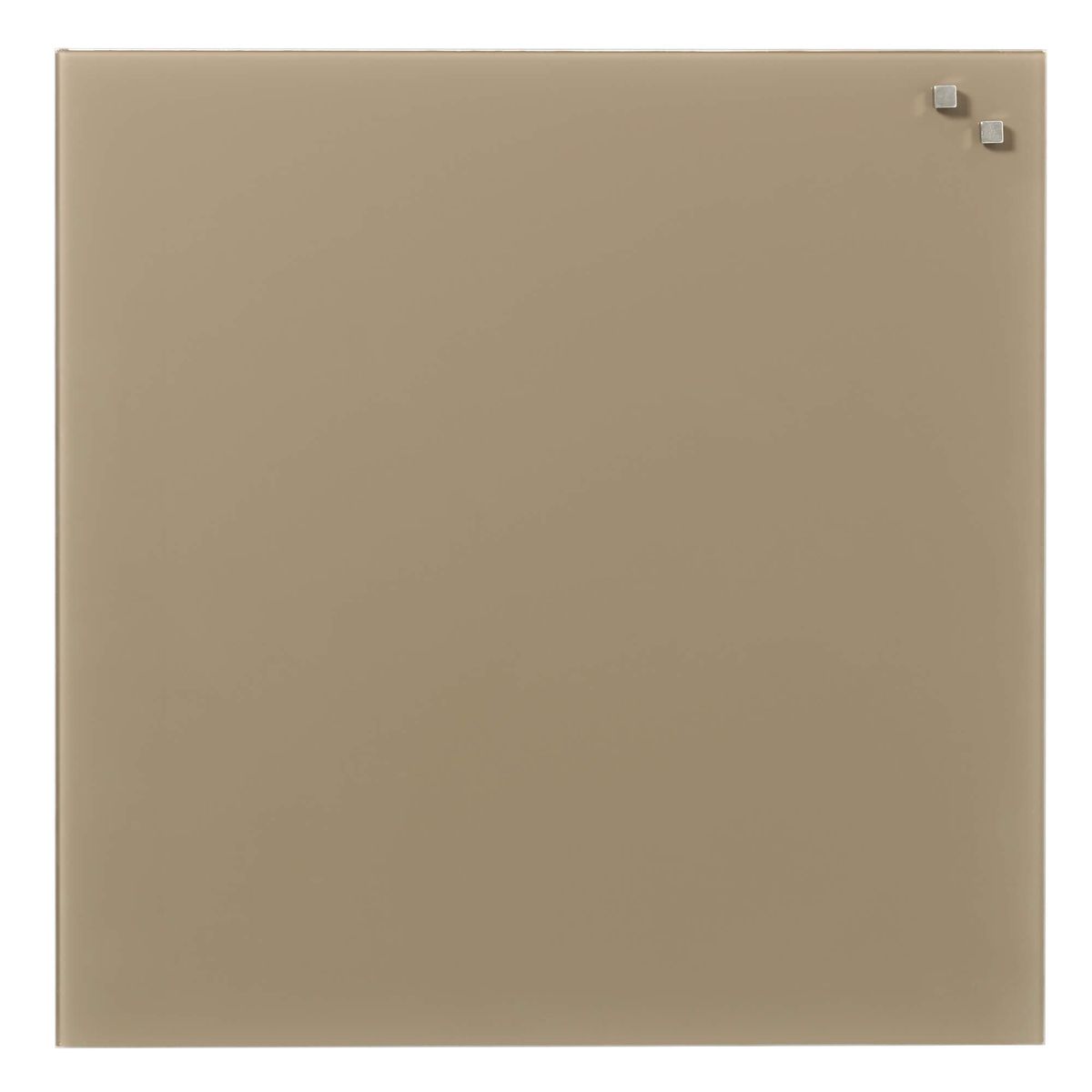 45 x 45 cm. Beige Magnetisk Glastavle