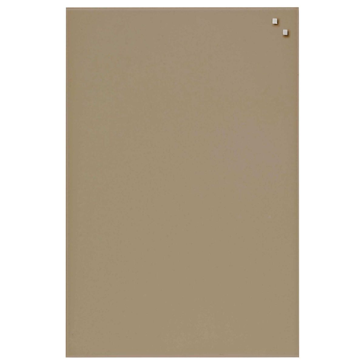 40 x 60 cm. Beige Magnetisk glastavle