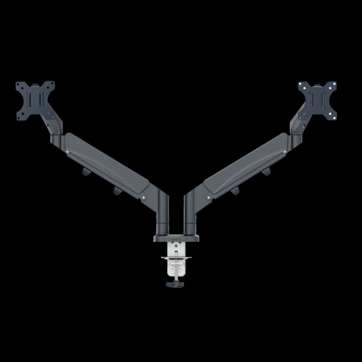 Monitor Arm Ergo Space Saving Dual, Dark Grey