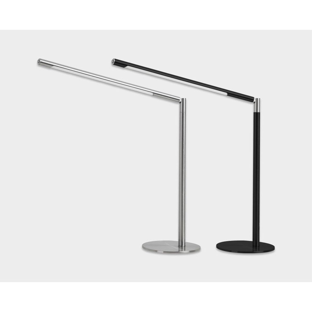 Metal Skrivebordslampe - Med Base og Transformbar arm - Hvid