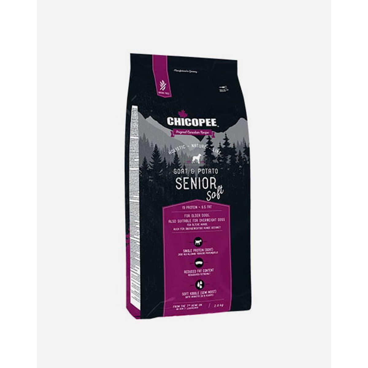 Chicopee Holistic Nature Line Soft Senior - Ged og Kartoffel - 2kg