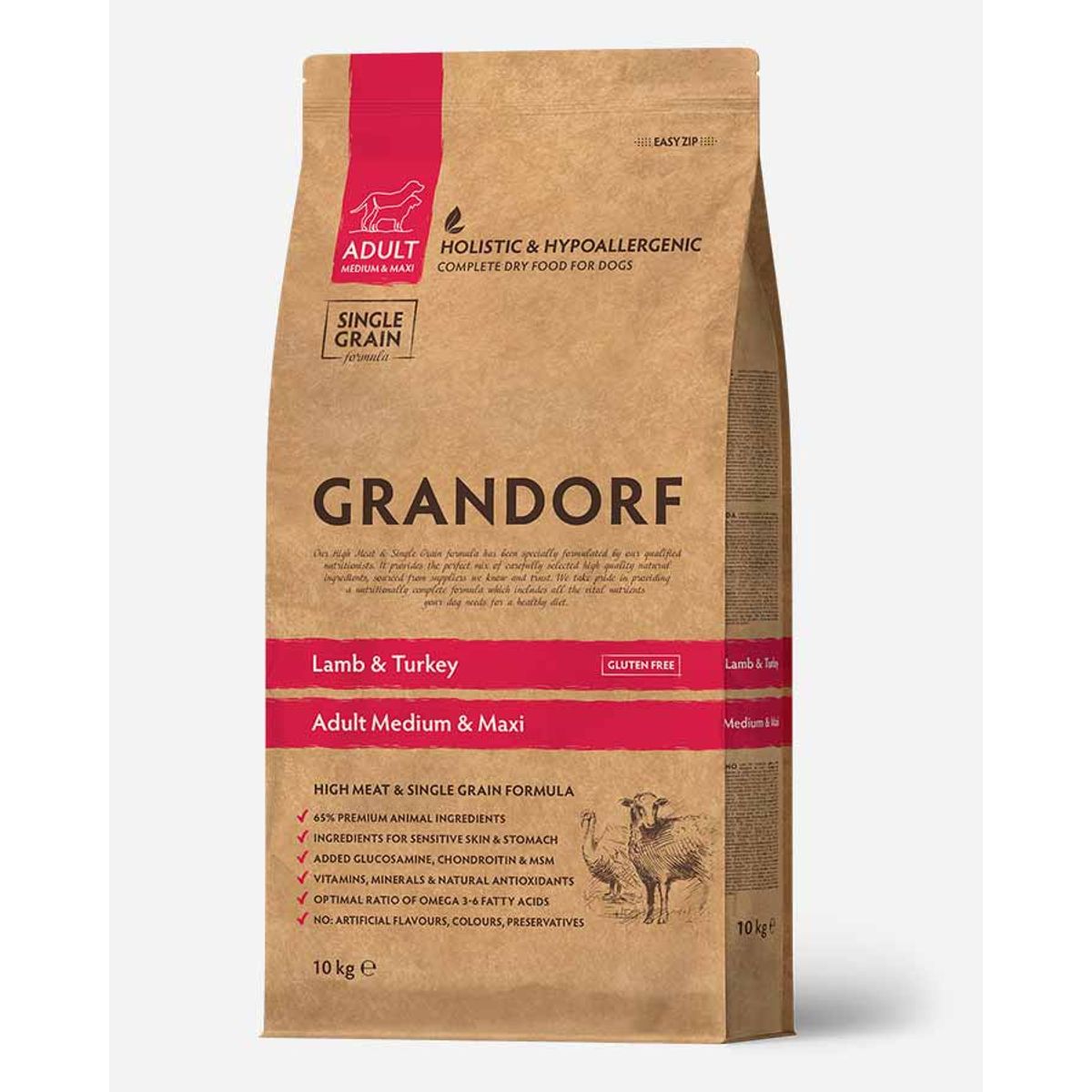 Grandorf Adult - Lam og Kalkun - 10kg