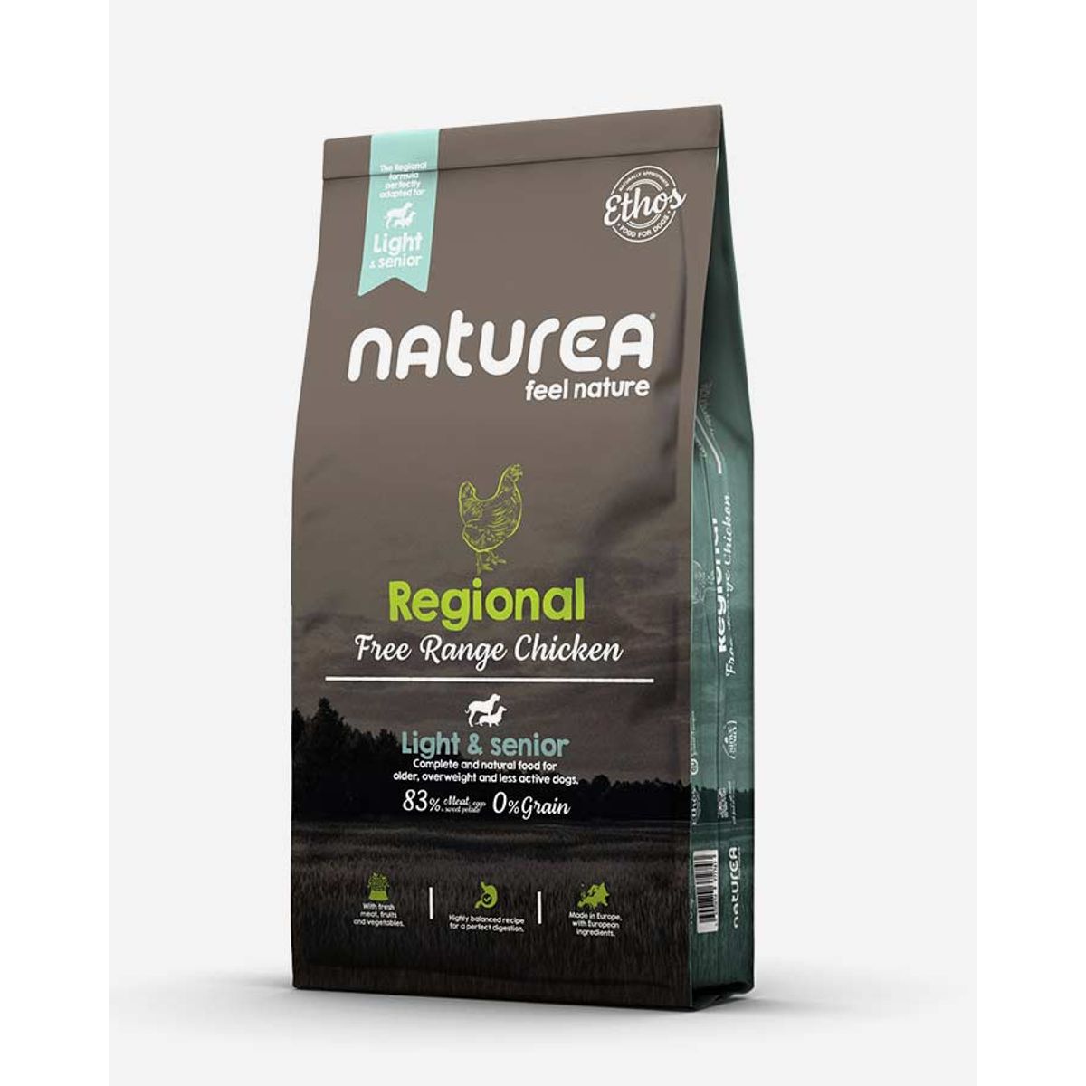 Naturea Ethos Light/Senior - Kylling, Sød Kartoffel og Kornfri - 10kg