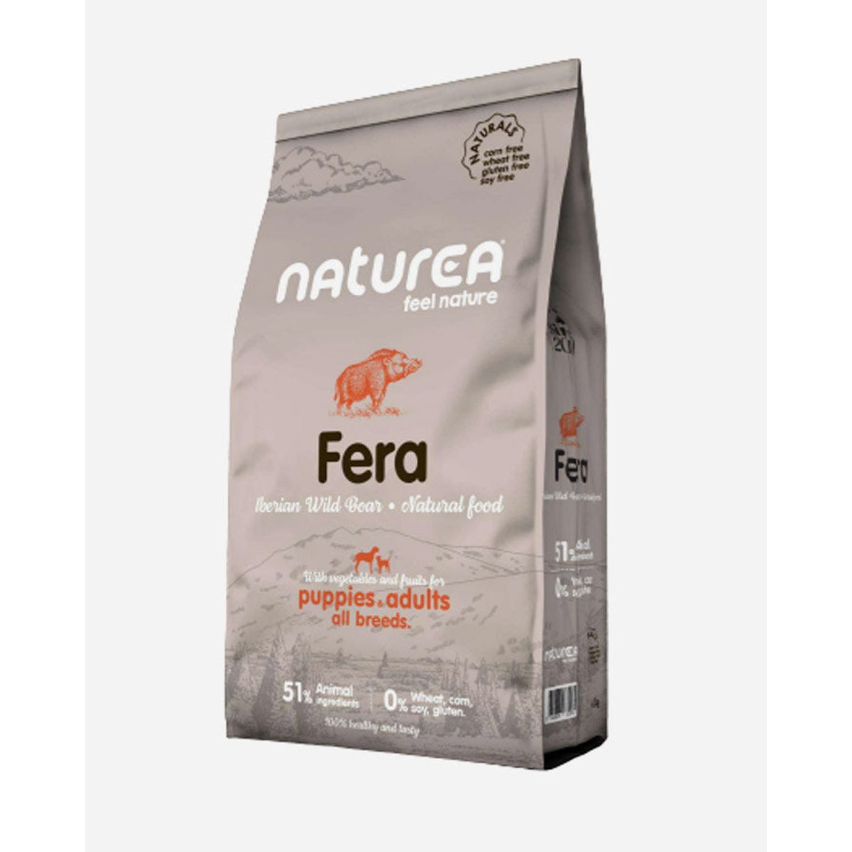 Naturea Naturals Fera Adult & Puppies - Wild Boar, 12 kg