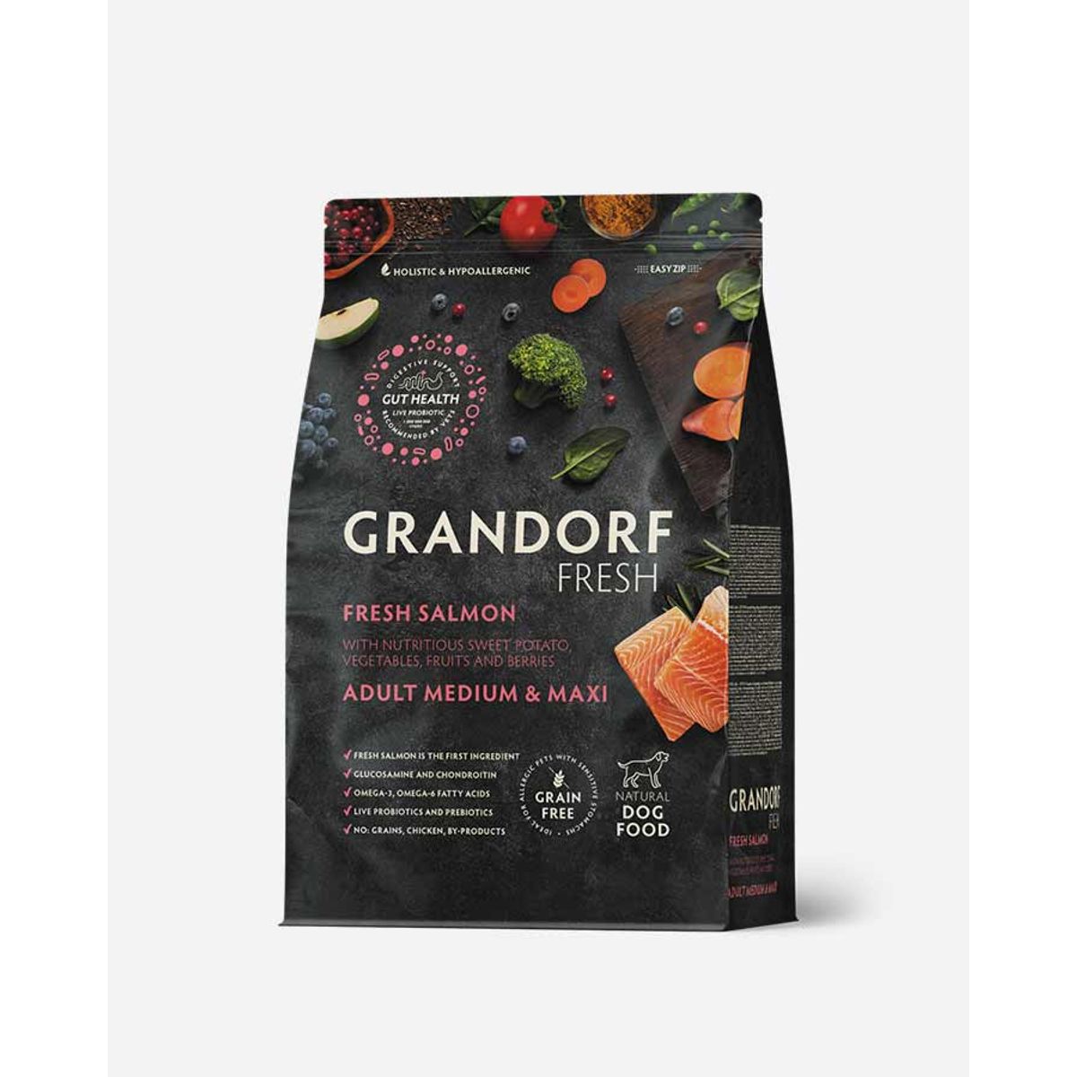 Grandorf Fresh Adult - Frisk Laks og Kornfri - 3kg