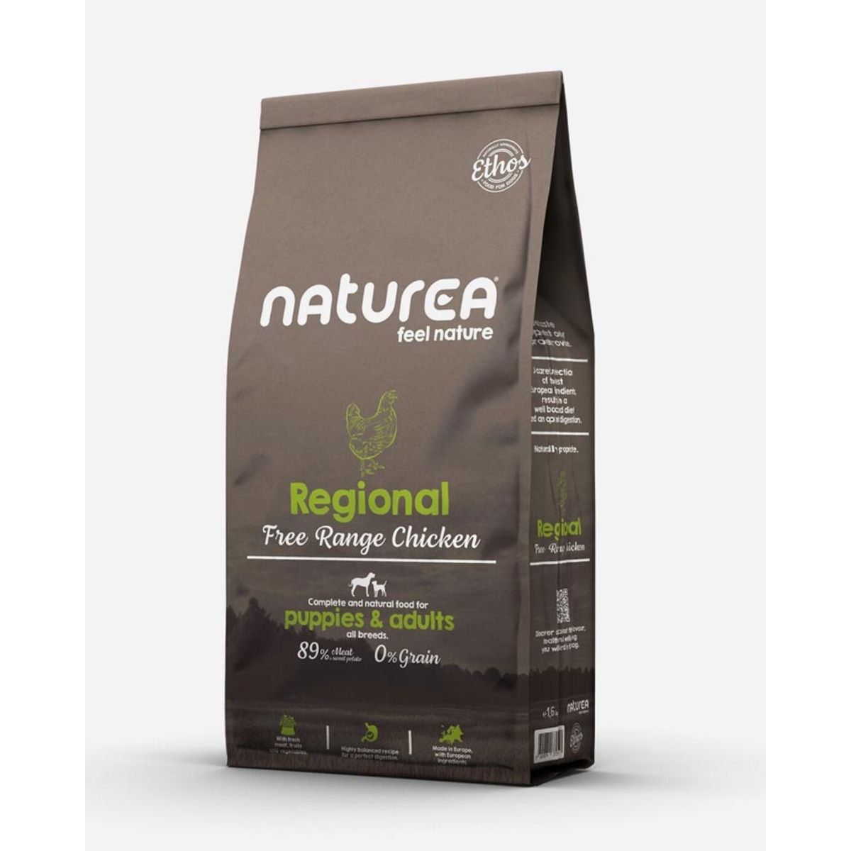 Naturea Ethos Regional - Fritgående Kylling og Kornfri - 10kg