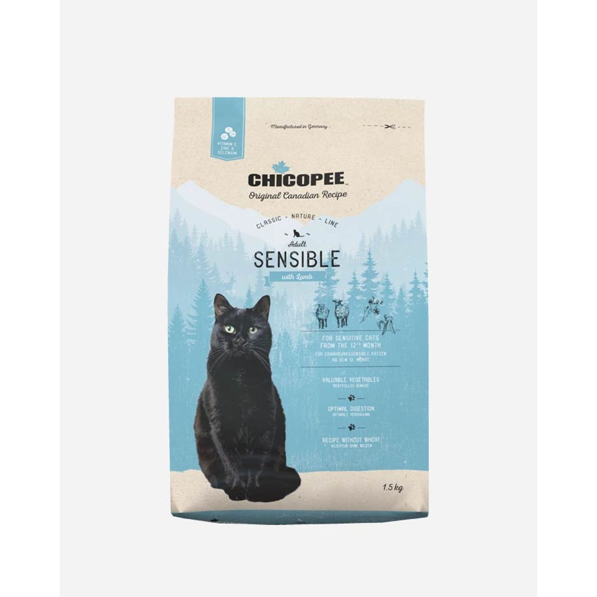 Chicopee Classic Nature Line Cat Adult Sensible - Lam - 1.5 kg