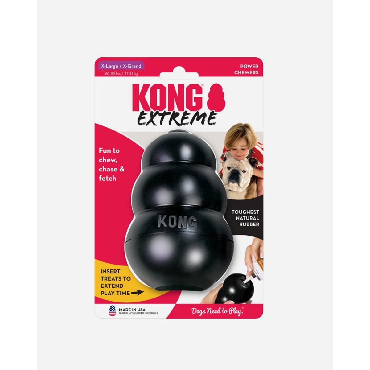 KONG Extreme - Hundelegetøj til stærke tyggere - 5 str., XL