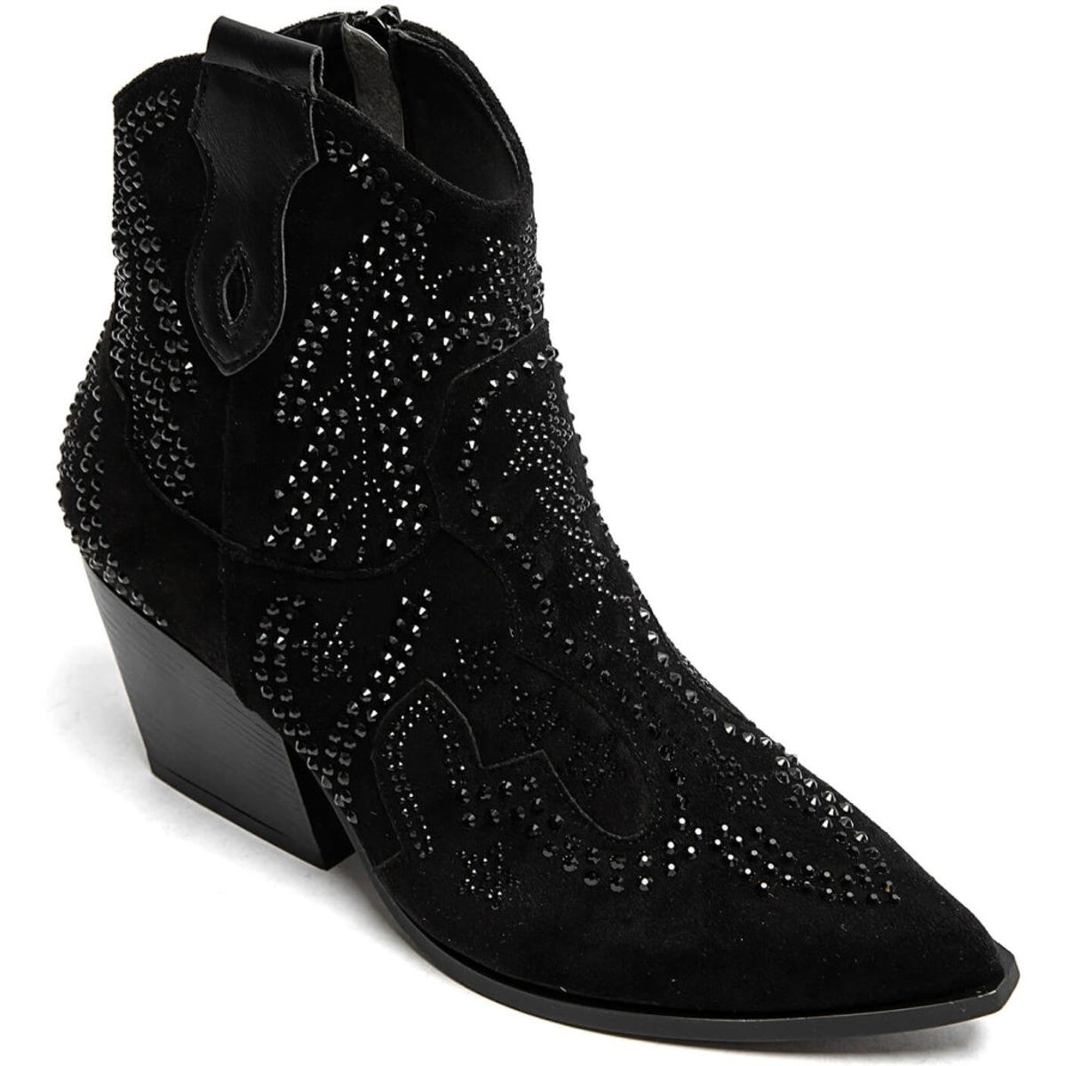 Jacqueline dame cowboystøvler 9676A - Black