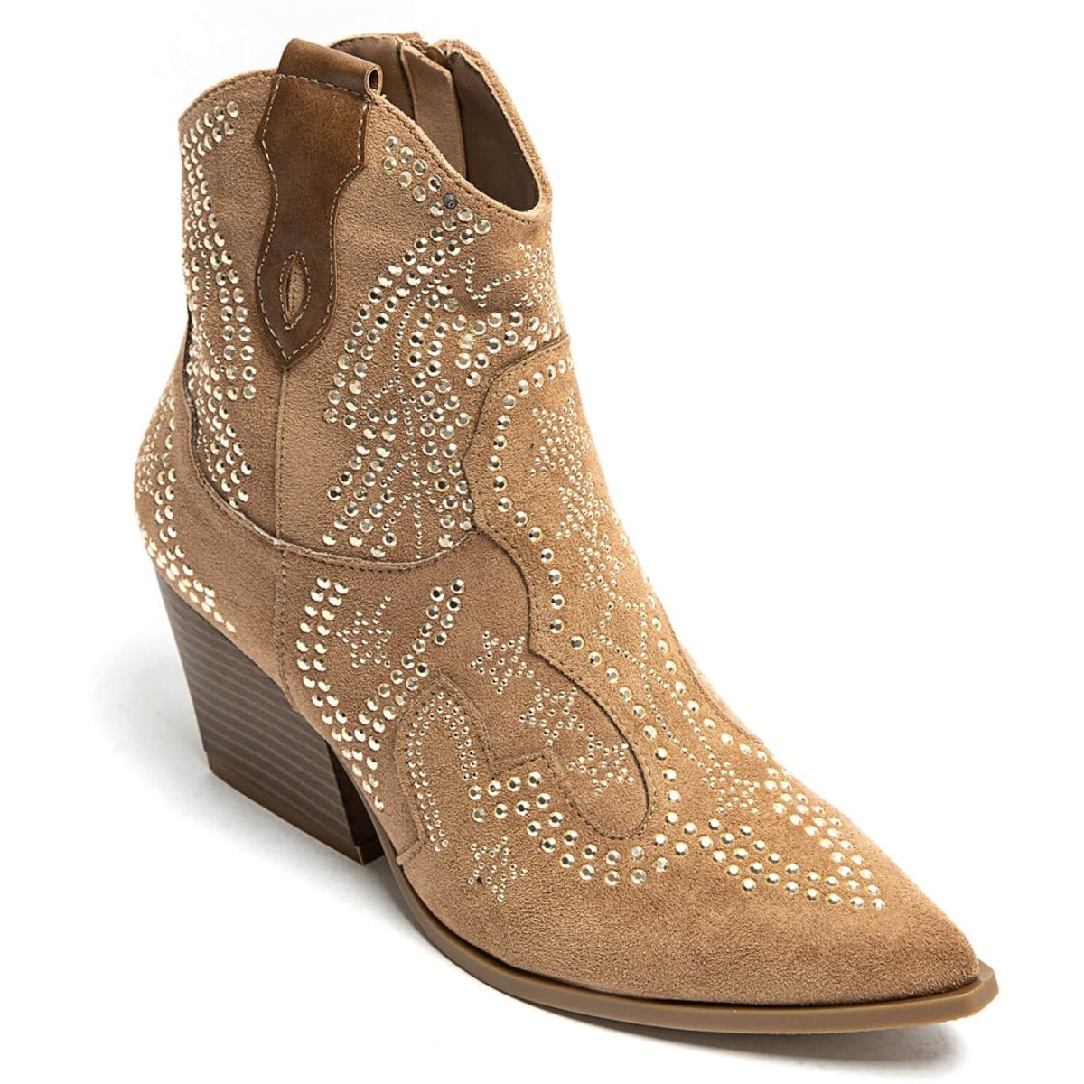 Jacqueline dame cowboystøvler 9676A - Camel