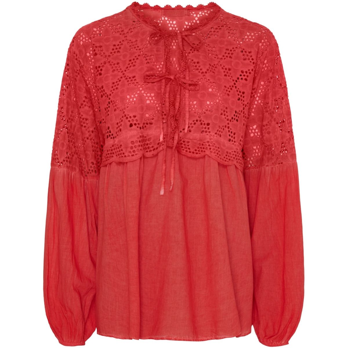 Marta Du Chateau dame bluse MdcAurora - Rosso Cold Wash