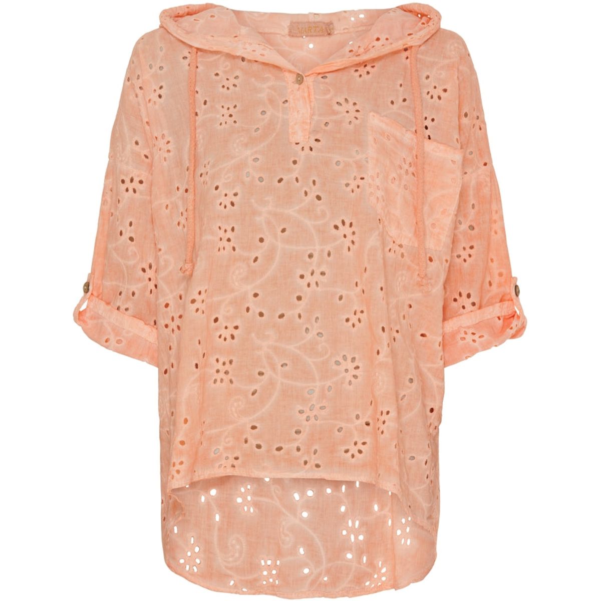 Marta Du Chateau dame bluse MdcRomana - Salmone Cold Wash