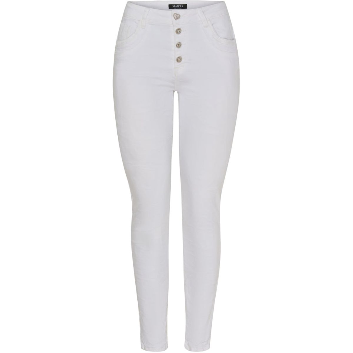 Marta Du Chateau dame jeans Emma 2563-11 - White