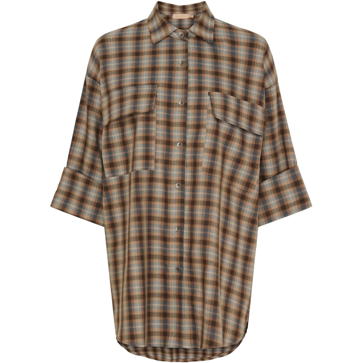 Marta Du Chateau dame skjorte MdcBritney Shirt 67668 - Brown