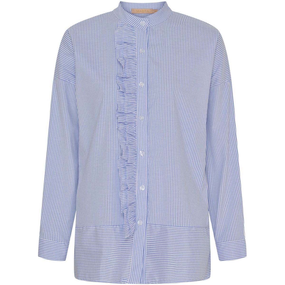 Marta Du Chateau dame skjorte MdcFina - Sky Blue Stripe