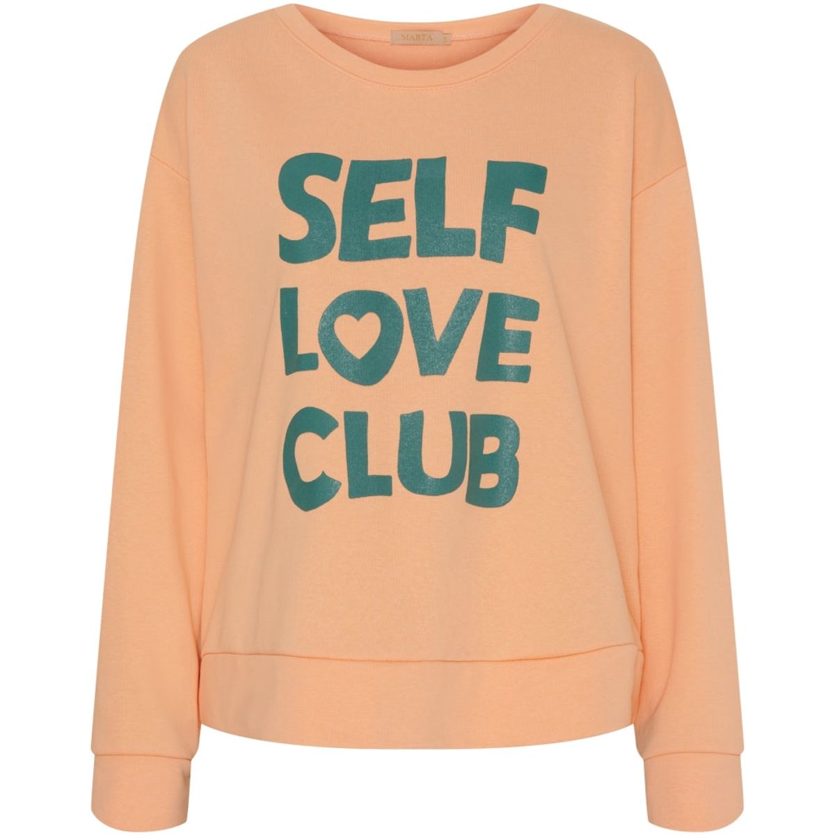 Marta Du Chateau dame sweatshirt MdcLuciana - Salmone/Siepe print