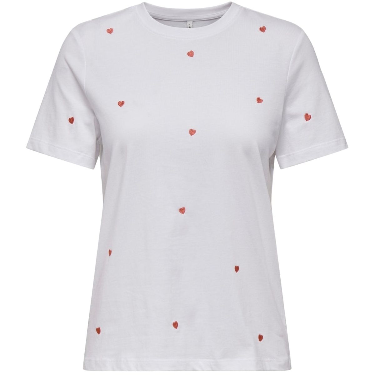 ONLY dame t-shirt ONLKETTY - Bright White HEART