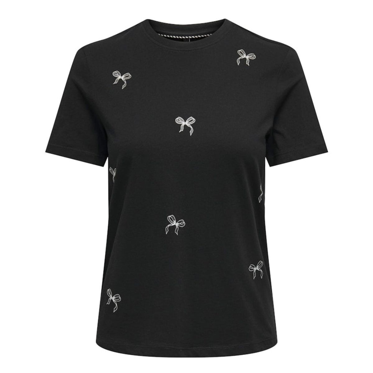 ONLY dame t-shirt ONLKITA - Black Ribbons