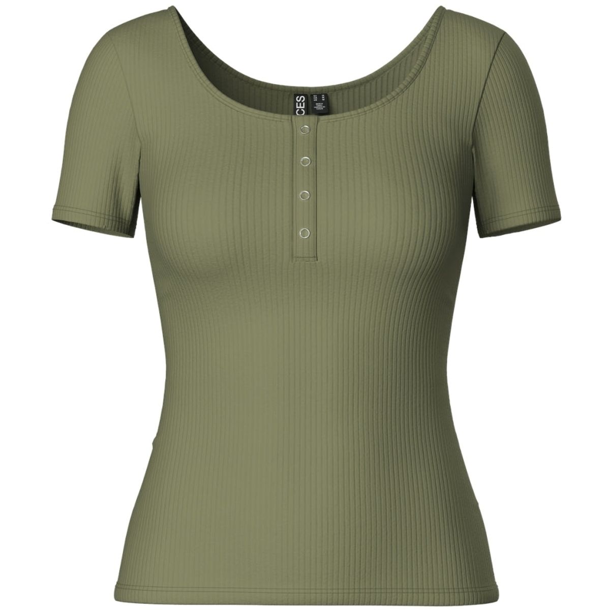 PIECES dame t-shirt PCKITTE - Deep Lichen Green