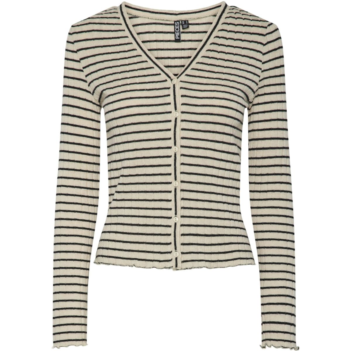 PIECES dame cardigan PCIRIS - Birch BLACK