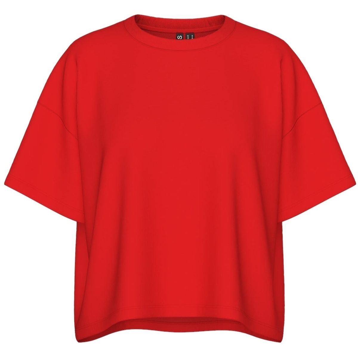 Pieces dame T-shirt PCCHILLI SUMMER - Poppy Red